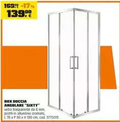Box Doccia Angolare "Sixty"