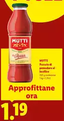 Mutti - Passata Di Pomodoro Al Basilico Mutti - Passata Di Pomodoro Al Basilico