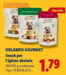 Orlando - Gourmet Snack Per L'Igiene Dentale Orlando - Gourmet Snack Per L'Igiene Dentale