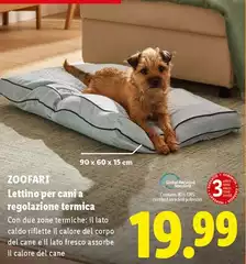 Zoofari - Lettino Per Cani A Regolazione Termica Zoofari - Lettino Per Cani A Regolazione Termica