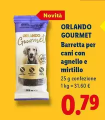 Orlando - Gourmet Barretta Per Cani Con Agnello E Mirtillo Orlando - Gourmet Barretta Per Cani Con Agnello E Mirtillo