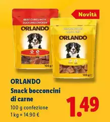Orlando - Snack Bocconcini Di Carne Orlando - Snack Bocconcini Di Carne