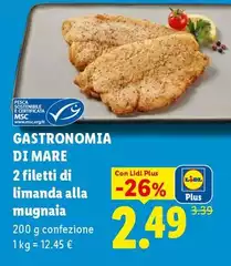 Gastronomia Di Mare - 2 Filetti Di Limanda Alla Mugnaia