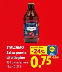 Italiamo - Salsa Pronta Di Ciliegino Italiamo - Salsa Pronta Di Ciliegino