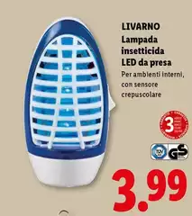 Livarno - Lampada Insetticida Led Da Presa Livarno - Lampada Insetticida Led Da Presa