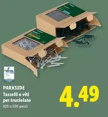 Parkside - Tasselli O Viti Per Truciolato Parkside - Tasselli O Viti Per Truciolato