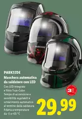 Parkside - Maschera Automatica Da Saldatore Con Led Parkside - Maschera Automatica Da Saldatore Con Led