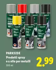 Parkside - Prodotti Spray O A Olio Per Metalli Parkside - Prodotti Spray O A Olio Per Metalli