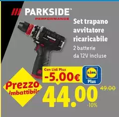 Parkside - Set Trapano Avvitatore Ricaricabile Parkside - Set Trapano Avvitatore Ricaricabile