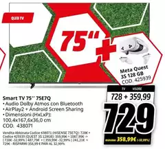 Samsung - Smart Tv 75" 75E7Q