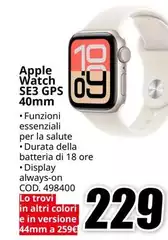 Apple - Watch SE3 GPS 40mm
