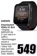 Garmin - Smartwatch Venu X 1 Blk Garmin - Smartwatch Venu X 1 Blk