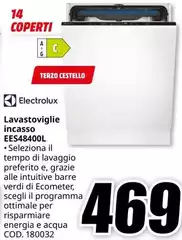 Electrolux - Lavastoviglie Incasso EES48400L