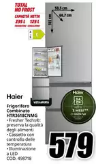 Haier - Frigorifero Combinato HTRB3618CNMG