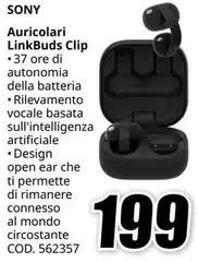 Sony - Auricolari LinkBuds Clip Sony - Auricolari LinkBuds Clip
