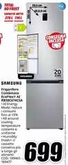 Samsung - Frigorifero Combinato EcoFlex AI 2m 390L