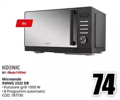 Koenic - Microonde Kmwwg 2322 Db Koenic - Microonde Kmwwg 2322 Db