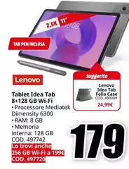 Lenovo - Tablet Idea Tab 8+128 GB Wi-Fi
