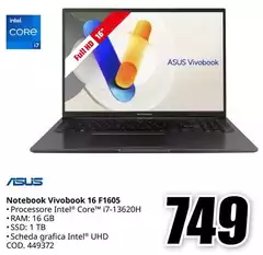 Asus - Notebook Vivobook 16 F1605 Asus - Notebook Vivobook 16 F1605