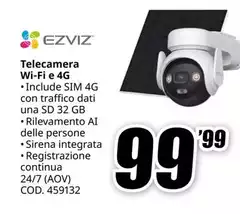 Ezviz - Telecamera Wi-Fi E 4G Ezviz - Telecamera Wi-Fi E 4G