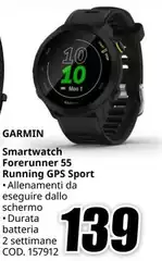 Garmin - Smartwatch Forerunner 55 Running GPS Sport Garmin - Smartwatch Forerunner 55 Running GPS Sport