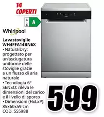Whirlpool - Lavastoviglie WH4FFA14BN6X