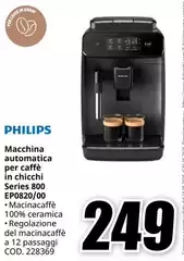 Philips - Macchina Automatica Per Caffè In Chicchi Series 800 EP0820/00 Philips - Macchina Automatica Per Caffè In Chicchi Series 800 EP0820/00