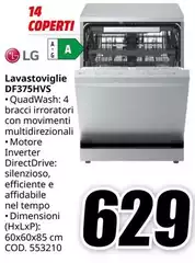LG - Df375hvS Lavastoviglie
