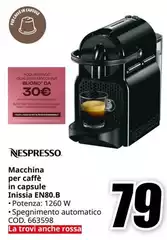 Nespresso - Macchina Per Caffè In Capsule Inizia EN80.B Nespresso - Macchina Per Caffè In Capsule Inizia EN80.B
