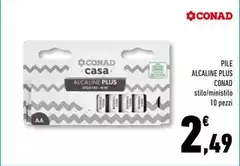 Conad - Pile Alcaline Plus