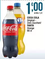 Coca Cola - Original - Zero Zuccheri/Orange