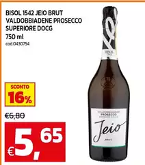 Bisol -  1542 Brut Valdobbiadene Prosecco Superiore DOCG
