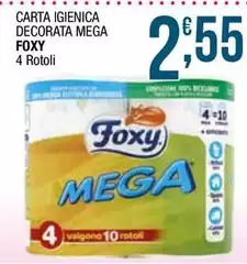 Foxy - Carta Igienica Decorata Mega Foxy - Carta Igienica Decorata Mega