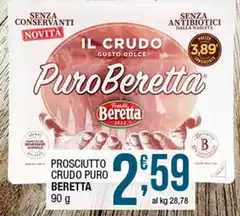 Beretta - Prosciutto Crudo Puro