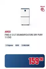 Argo - Fino A 12 Lt Deumidificatore Dry Pury 11 Evo Argo - Fino A 12 Lt Deumidificatore Dry Pury 11 Evo