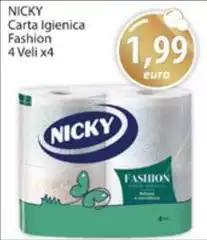Nicky - Carta Igienica Fashion 4 Veli X4 Nicky - Carta Igienica Fashion 4 Veli X4