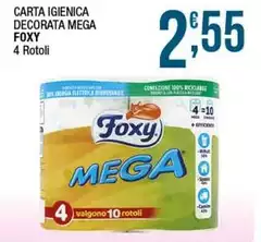 Foxy - Carta Igienica Decorata Mega Foxy - Carta Igienica Decorata Mega