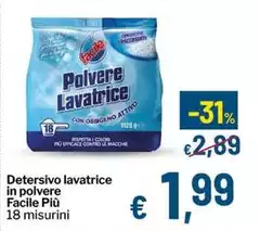 Facile - Detersivo Lavatrice In Polvere Più Facile - Detersivo Lavatrice In Polvere Più