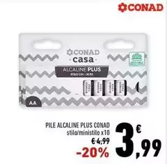 Conad - Pile Alcaline Plus