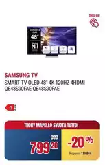Samsung - Smart Tv Oled 48" 4k 120hz 4hdmi QE48S90FAE Samsung - Smart Tv Oled 48" 4k 120hz 4hdmi QE48S90FAE