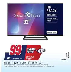 Smart Tech - Smart Tv Led 32" 32HN01V3