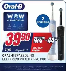 Oral b - Spazzolino Elettrico Vitality Pro Duo Oral b - Spazzolino Elettrico Vitality Pro Duo
