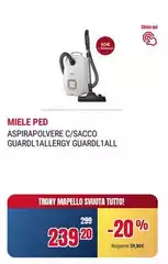 Miele - Aspirapolvere C/Sacco Guardl 1 Allergy Guardl 1 All Miele - Aspirapolvere C/Sacco Guardl 1 Allergy Guardl 1 All