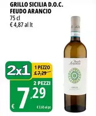 Feudo Arancio - Grillo Sicilia D.O.C. Feudo Arancio - Grillo Sicilia D.O.C.