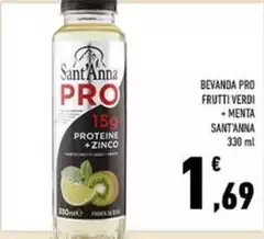 Sant'anna - Bevanda Pro Frutti Verdi + Menta Sant'anna - Bevanda Pro Frutti Verdi + Menta