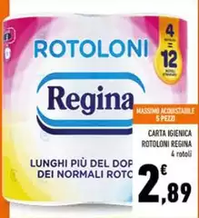 Regina - Carta Igienica Rotoloni