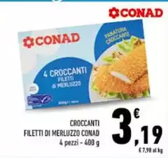 Conad - Croccanti Filetti Di Merluzzo