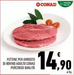 Conad - Fettine Per Arrosto Di Bovino Adulto Percorso Qualità