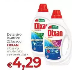 Dixan - Detersivo Lavatrice 22 Lavaggi Classico