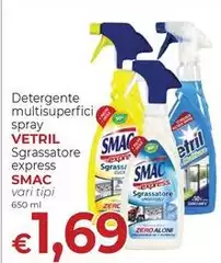 Smac s.p.a. - Detergente Multisuperfici Spray Sgrassatore Express
